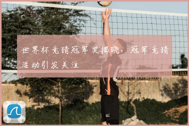 世界杯竞猜冠军奖揭晓，冠军竞猜活动引发关注
